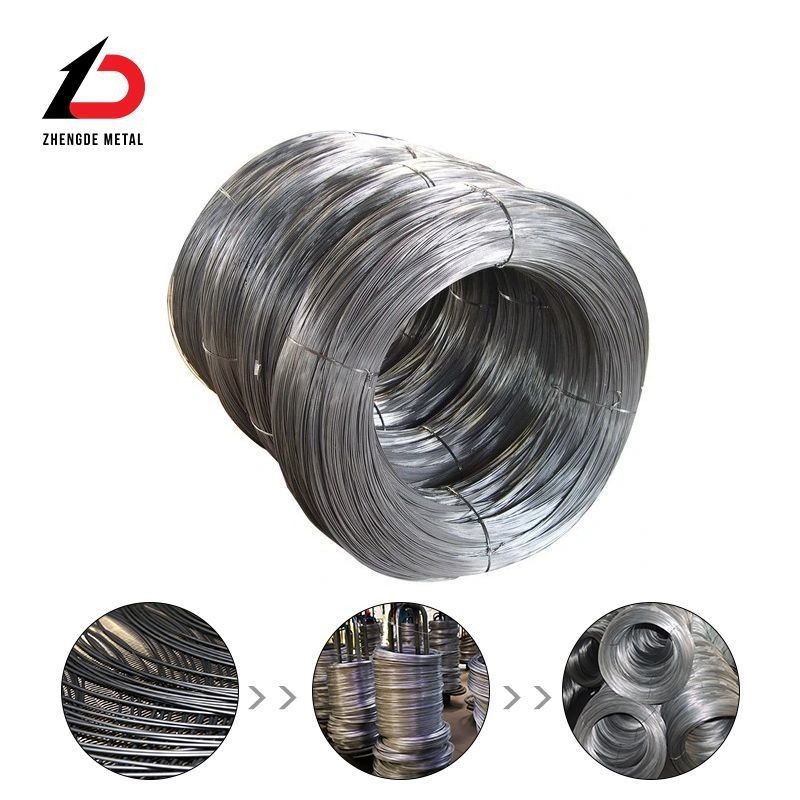 High Carbon Spring Steel Wire 0.5-13mm Diameter Non-Alloy 55crsi 60si2mn 65 Mn