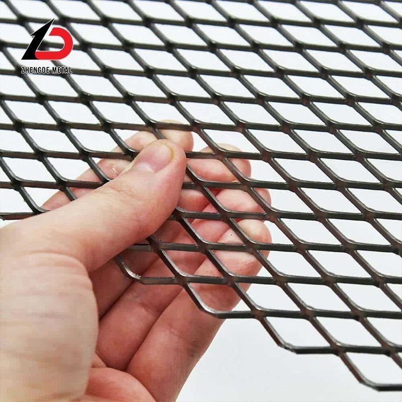 High Strength Expanded Metal Wire Mesh Diamond Stretch Perforated Metal Mesh